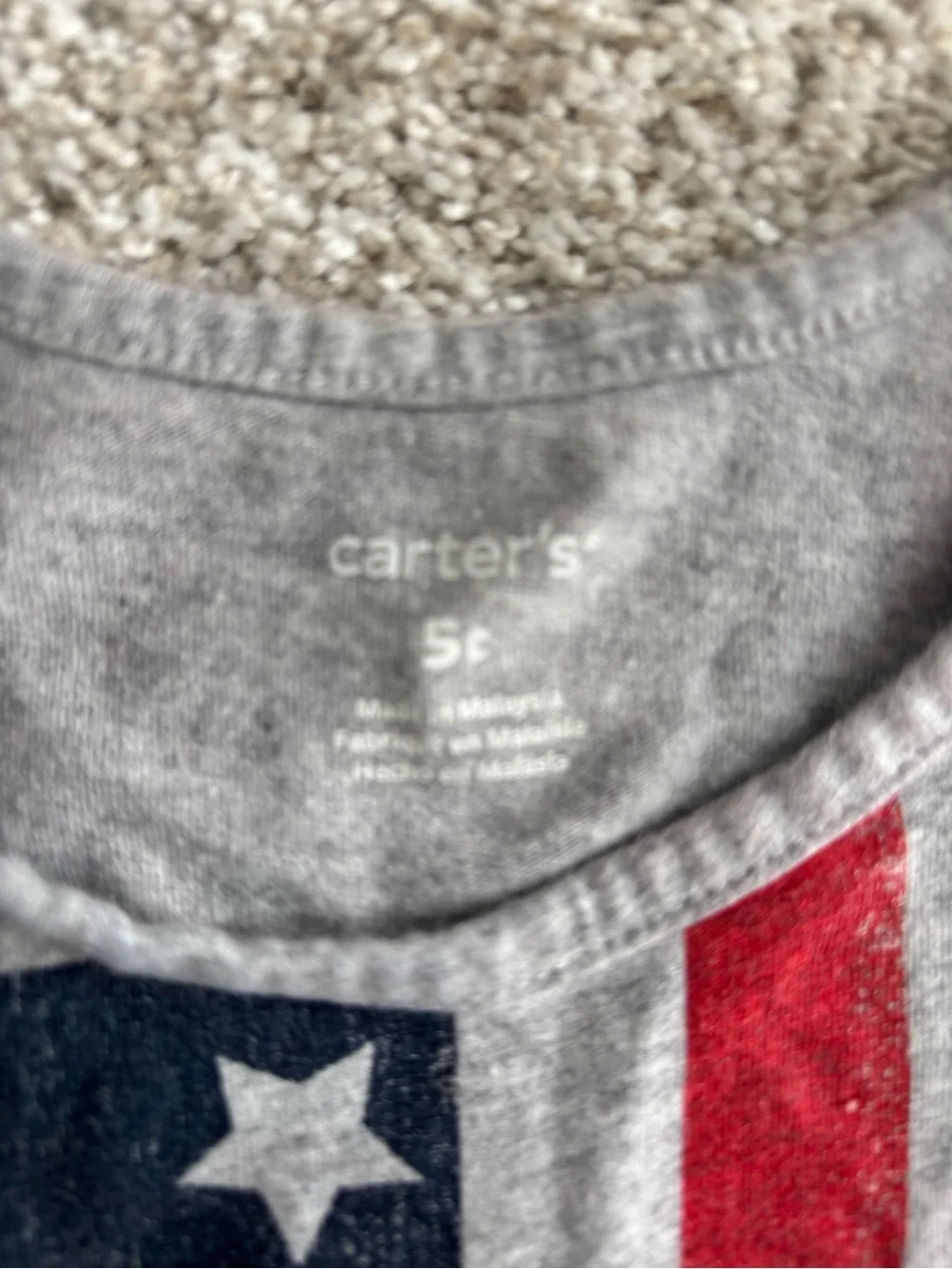 Boys Carter's American flag Tank Top